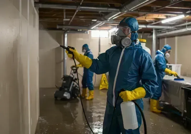 Basement Sanitization and Antimicrobial Treatment process in Glenwood, IL